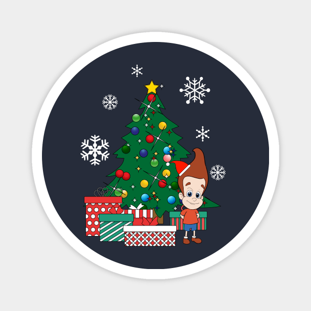 Jimmy Neutron Around The Christmas Tree Magnet by Nova5